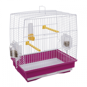 Оборудвана клетка за птици CAGE REKORD 1 WHITE 35,5х24,7х37см.